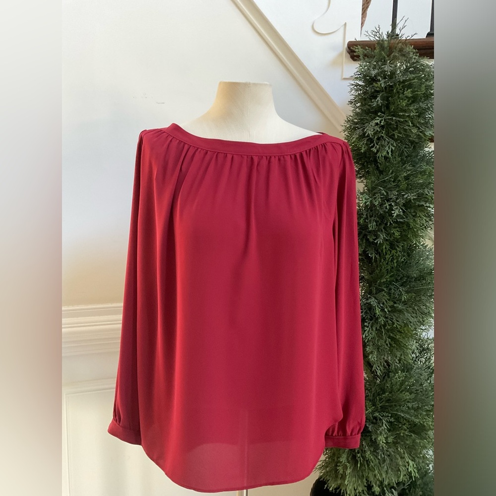 LOFT Red dressy Blouse